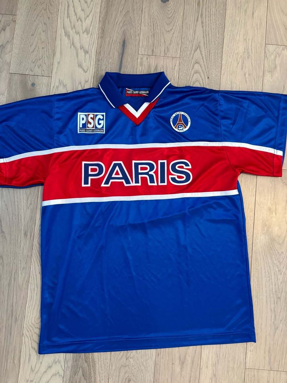 Paris Saint-Germain PSG Vintage Style Soccer Jersey